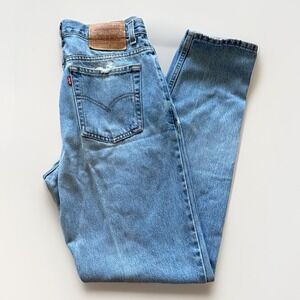 Vintage Levis 512 Jeans Womens 12 Slim Fit Straight Leg Blue Denim 90s 30 x 33